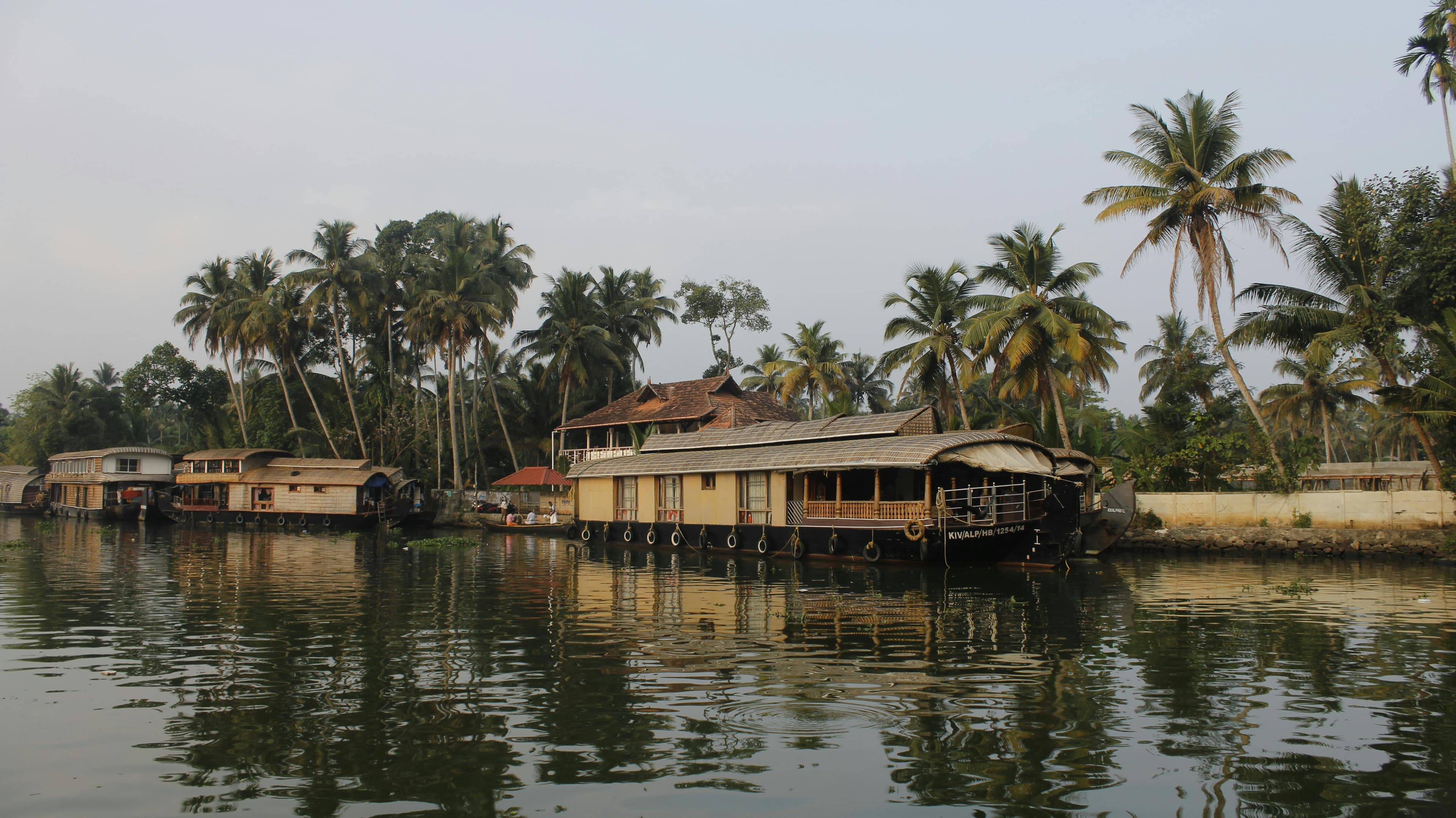 Alappuzha houseboat cruising through Kerala backwaters