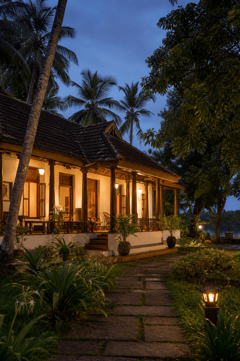 Waterside backwater room stay near Alappuzha canals
